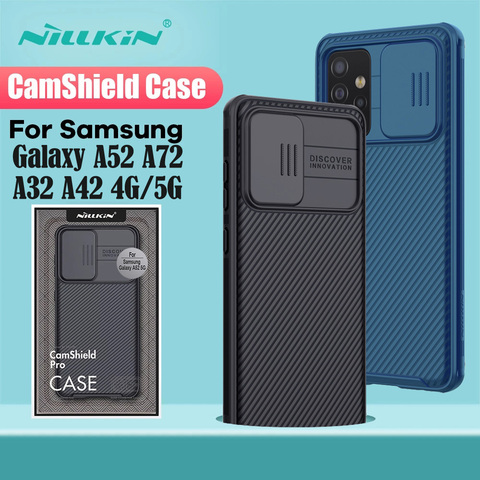 Para Samsung Galaxy A52 A72 A32 A42 4G 5G Funda NILLKIN CamShield Pro Funda deslizante para cámara Cubierta protectora para Samsung A52 5G ► Foto 1/6