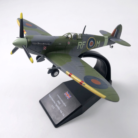 Avión de combate británico de la segunda guerra mundial a escala 1/72, avión fundido a presión, modelo de avión de Metal, juguete para niños ► Foto 1/6