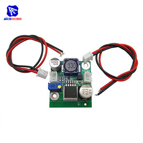 Módulo de fuente de alimentación con cable de enchufe, convertidor reductor Ultra pequeño LM2596S ADJ DC-DC de 4 -40V a 1,5-35V, 5V 2A ► Foto 1/2