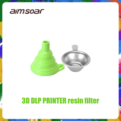 ANYCUBIC-embudo de filtro líquido para impresora 3D, taza de filtro de resina UV de Metal + embudo de silicona para impresora 3D Photon SLA ► Foto 1/6