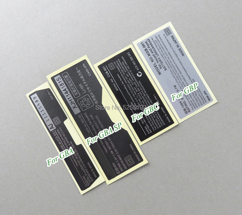 Etiquetas adhesivas de alta calidad para Gameboy Advance, pegatina trasera de repuesto para GBA GBC GBP GBA SP, 5 uds. ► Foto 1/6