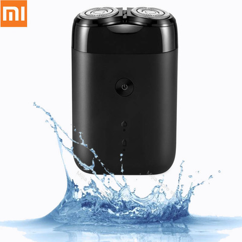 Xiaomi Mijia hombre maquinilla de afeitar eléctrica húmedo/Seco recargable Mini cuerpo IPX7 impermeable Moto Razor cabeza reemplazo H20 ► Foto 1/6