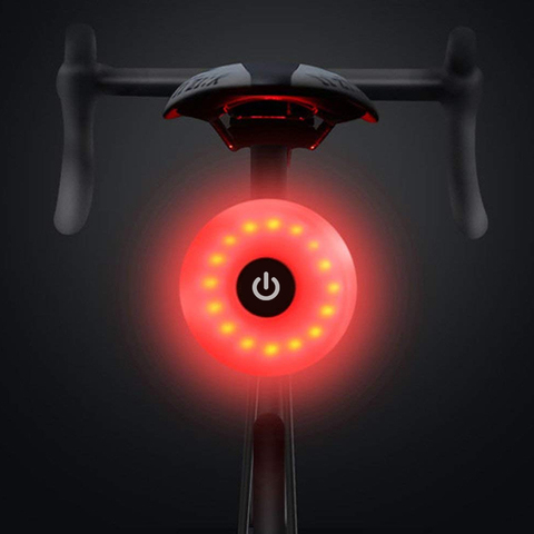 Luz LED trasera para bicicleta de montaña, recargable vía USB y resistente al agua ► Foto 1/6