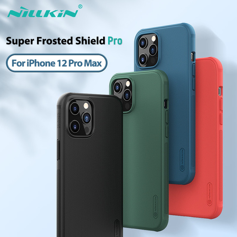 NILLKIN-funda trasera mate para iPhone 12 Pro Max, carcasa de 6,7 pulgadas con soporte para teléfono, para iPhone 12 Pro 12 Mini ► Foto 1/6