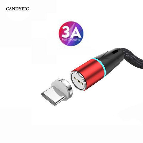 CANDYEIC-Cable magnético para Samsung Galaxy A12, Cable usb c, accesorios para teléfono móvil ► Foto 1/6