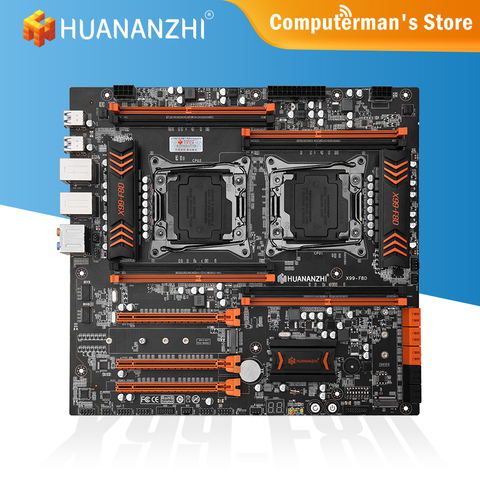 HUANANZHI X99 F8D X99 placa base Intel XEON Dual E5 LGA2011-3 toda la serie DDR4 RECC NON-ECC memoria NVME NGFF servidor estación de trabajo ► Foto 1/1