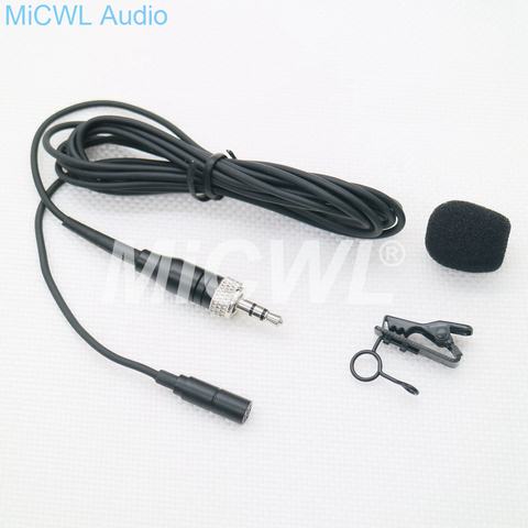 Micrófono Lavalier para Sennheiser G2, G3, G4, cinturón de solapa ME2 inalámbrico, cable de 2m, color negro ► Foto 1/5