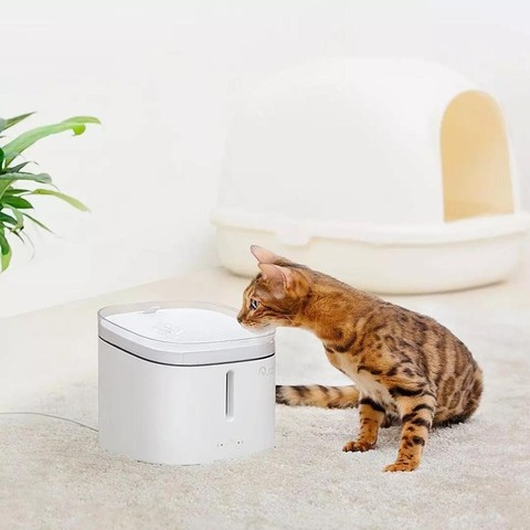 Xiaomi-dispensador de agua para mascotas, gatito, sala de estar, fuente de agua eléctrica de 2L, tazón para beber de Perro inteligente automático ► Foto 1/6