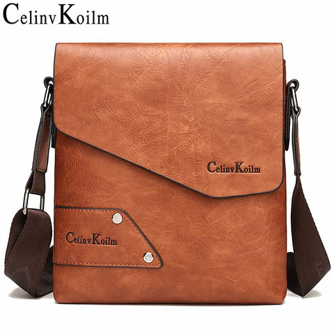 Celinv Koilm hombre mensajero bolsa 2 uds Sst gran oferta nueva bandolera bolsos de bandolera para hombre Casual de negocios de alta calidad bolso de cuero ► Foto 1/6