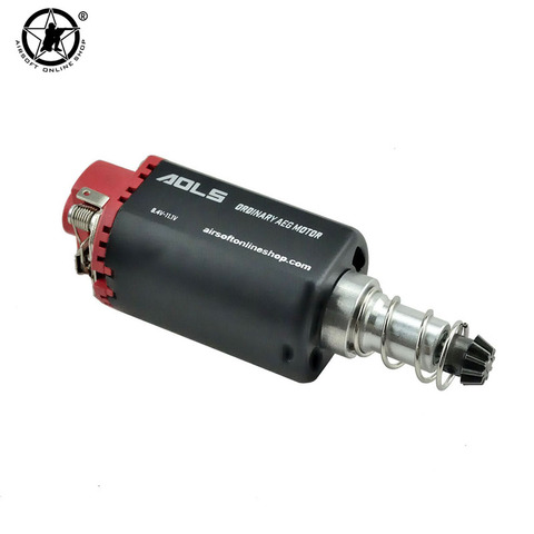 AOLS común Airsoft AEG Motor largo/eje corto tipo D agujero compatible con M4/M16 serie/MP5 serie/G3 serie/P90 Upgarde a ► Foto 1/6