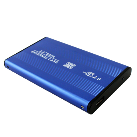 VKTECH-carcasa de disco duro externo para móvil carcasa de aleación de aluminio de 2,5 pulgadas Funda de disco duro USB 2,0 a SATA, caja de disco duro HDD 2,5, funda SSD ► Foto 1/6