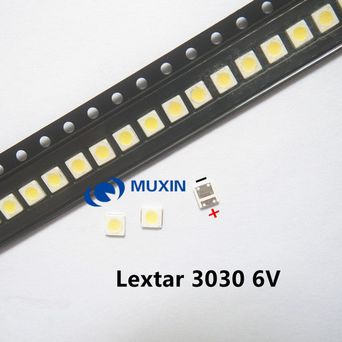 Retroiluminación LED de alta potencia 1,8 W 3030 6V blanco frío 150-187LM PT30W45 V1 aplicación de TV 100 Uds ► Foto 1/2