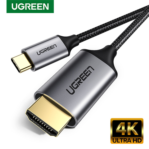 UGREEN USB tipo C a HDMI-Cable compatible con 4K 60HZ USB tipo C Thunderbolt 3 adaptador de tipo c a HDMI compatible con Cable para Macbook ► Foto 1/6