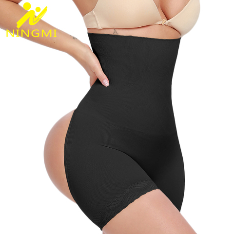 NINGMI-bragas de Control de barriga para mujer, ropa interior adelgazante, bragas Sexy levantadoras de glúteos, moldeador de cuerpo delgado, ropa moldeadora de cintura alta ► Foto 1/6