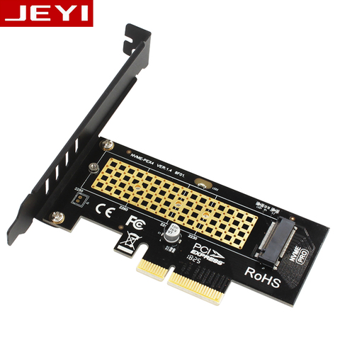 JEYI-disipador de calor SK4 M.2 NVMe SSD NGFF a PCIE X4, tarjeta de interfaz, soporte PCI Express, tamaño 3,0x4 2230-2280, velocidad completa ► Foto 1/6