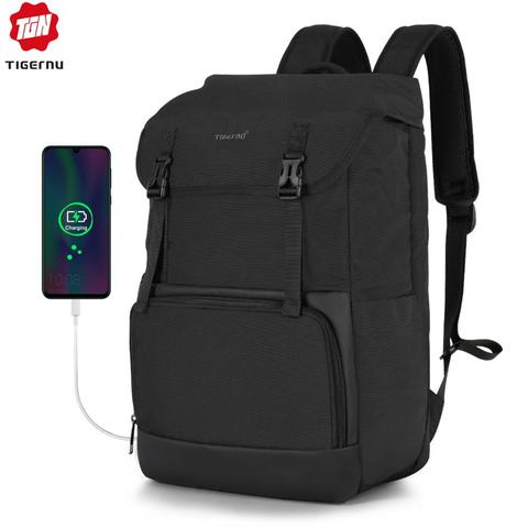 2022 nueva mochila de viaje de gran capacidad para hombres de alta calidad impermeable 15,6 pulgadas mochilas escolares para ordenador portátil carga USB macho hembra ► Foto 1/6