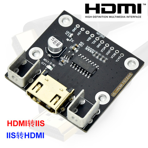 HDMI-placa receptora compatible con I2S, transmisor compatible con decodificador DAC de conversión de señal I2S ► Foto 1/3