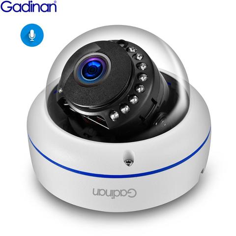 Gadinan 5MP 1080P POE seguridad de Audio de vigilancia IP cámara de reconocimiento facial 2,8 lente domo de mm CCTV AI vídeo de exterior para IP sistema ► Foto 1/6