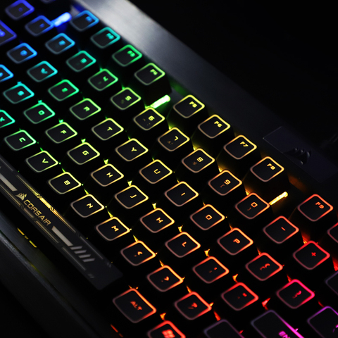 1 Juego de teclas retroiluminadas con recubrimiento de agujero negro para Corsair Razer Cherry ROG, Teclado mecánico SWS, para reproductor 1% ► Foto 1/5