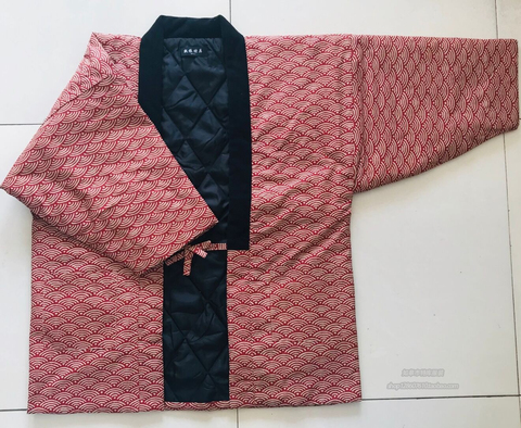 Kimono Haori para mujer, chaqueta acolchada de algodón grueso y cálido, ropa informal de otoño para el hogar, abrigo suelto de Color sólido M2117 ► Foto 1/3