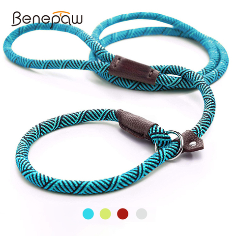 Benepaw Durable Slip cuerda perro Correa Collar 2 en 1 ajustable Loop Collar cómodo pequeño Meidum mascota grande arnés Correa ► Foto 1/6