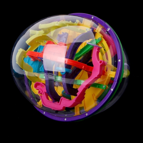 Rompecabezas 3D de bola mágica de inteligencia, laberinto de equilibrio, juguete de globo, regalo para chico, 299 barreras ► Foto 1/5