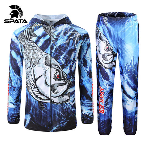 SPATA-camisetas de pesca Anti-UV transpirables, ropa de pesca de manga larga, secado rápido, 2022 ► Foto 1/6
