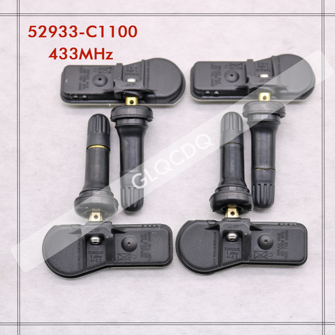 TPMS HYUNDAI para 2022-2024, HYUNDAI SANTA FE (TM) SENSOR de presión de neumáticos HYUNDAI TPMS 433MHz 52933-C1100 52933C1100 los sensores de neumáticos ► Foto 1/4