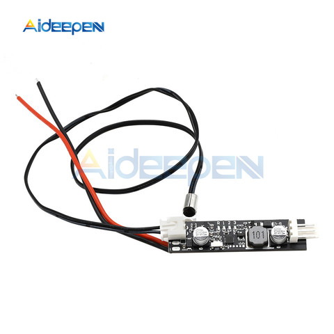 Controlador de velocidad de ventilador, Sensor de sonda de temperatura de 40cm, controlador de velocidad, 2-3 cables, 5V de CC, 12V, PWM, NTC, 50K ► Foto 1/5