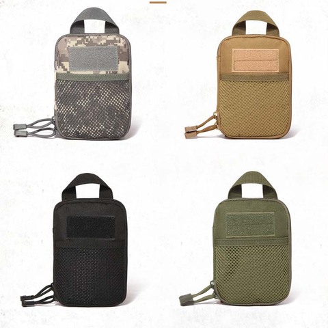 Mini bolsa organizadora compacta de bolsillo Molle EDC táctico de camuflaje izquierdo y derecho ► Foto 1/6