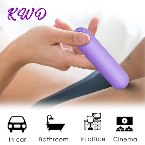 Vibrador potente Mini Bullet para mujer, punto G, consolador estimulante, vibrador impermeable, Juguetes sexuales para adultos, masajeador de carga USB ► Foto 1/6