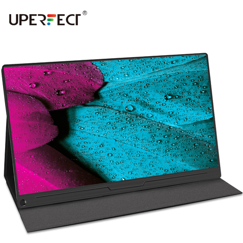 UPERFECT-Monitor portátil de 15,6 pulgadas, pantalla IPS HDR 1920X1080 FHD para el cuidado de los ojos, pantalla USB C para videojuegos, altavoz Dual, pantalla de ordenador ► Foto 1/6