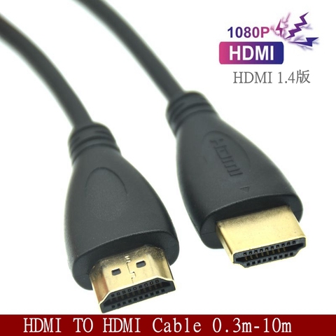 HDMI Cable de vídeo Chapado en Cables de oro 1,4, 1080P 3D Cable para HDTV XBOX PS3 PS5 computadora divisor conmutador 0,5 m 1m 1,5 m 3m 5m 10m ► Foto 1/1