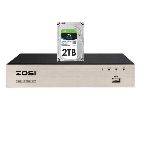 ZOSI-Grabadora de vídeo Digital H.265, 4 en 1, DVR, 8 canales, TVI, 1080P, salida de vídeo HDMI, compatible con iPhone y Android ► Foto 1/6