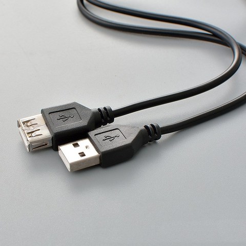 Cable de extensión USB 2,0 de supervelocidad, macho a hembra, 1m, sincronización de datos, extensor USB 2,0 ► Foto 1/6