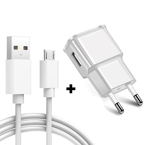 Cable de carga rápida Micro USB para teléfono Samsung Galaxy J4 Core J6 Plus J3 J8 J7 J2 Pro 2022, cargador de teléfono de viaje para la UE ► Foto 1/6