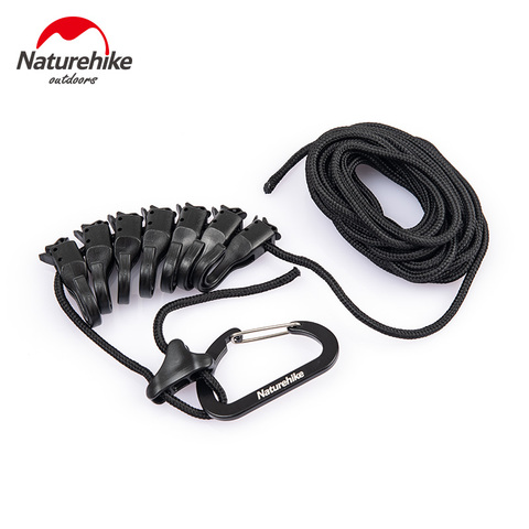 Naturehike-cuerda antideslizante para colgar ropa, accesorio multiusos para acampar, para exteriores, 4,3 M ► Foto 1/6