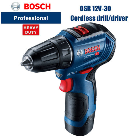 Bosch-taladro eléctrico profesional con batería de litio, 12V, GSR, 12V, 30 ► Foto 1/6