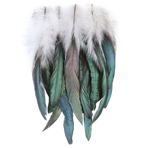 50 unids/lote Color Natural Gallo plumas 6-8 pulgadas/15-20 CM de faisán plumas de pollo para manualidades de pendiente de joyería haciendo plumas ► Foto 1/6