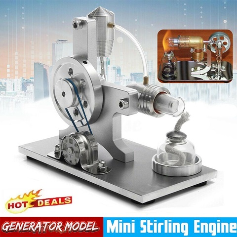 Modelo de Mini Motor Stirling de aire educativo, equipo educativo de vapor, Motor de física escolar, modelo de enseñanza ► Foto 1/6