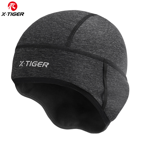 Gorra térmica para ciclismo para hombre y mujer, gorro para ciclismo de montaña, a prueba de viento, para correr, esquiar y montar en motocicleta, X-TIGER invierno ► Foto 1/6