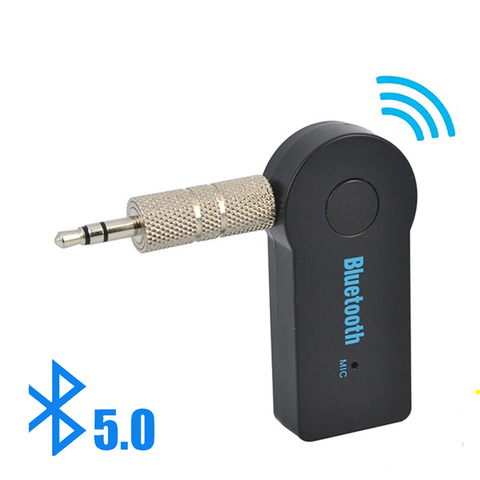 Adaptador receptor y transmisor inalámbrico Bluetooth 5,0, 2 en 1, conector  de 3,5mm para Audio de música de coche Aux A2dp, receptor de auriculares  manos libres - Historial de precios y revisión