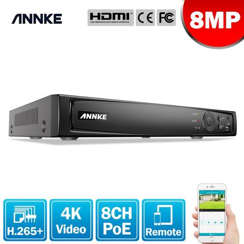 ANNKE-Grabadora de vídeo en red NVR para cámara IP, 8 canales, 8MP, POE, P2P, función de nube, Plug And Play ► Foto 1/6
