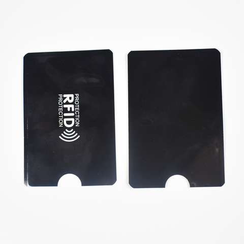 Funda de aluminio para tarjeta de crédito, 1 unids/lote, protección para tarjeta bancaria, bloqueo Rfid, 6,3x9,1 cm ► Foto 1/6