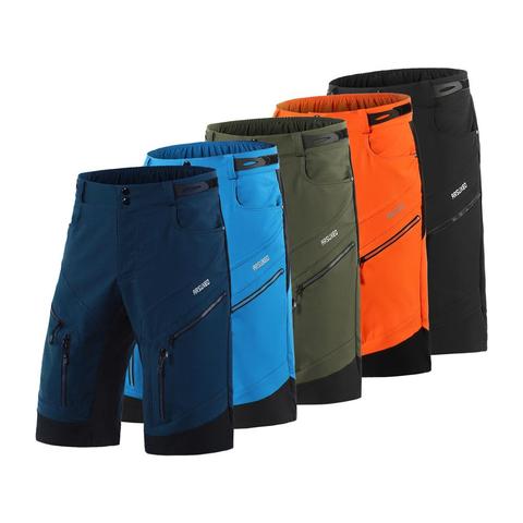 ARSUXEO bicicletas hombres ciclismo pantalones cortos holgados de deporte MTB pantalones cortos de bicicleta de montaña ► Foto 1/6