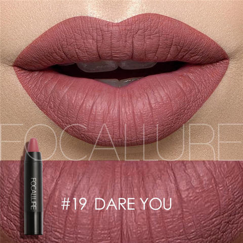 FOCALLURE-lápiz labial mate, Brillo alto, maquillaje de labios, crayones de larga duración, lápices labiales a prueba de agua, 27 colores ► Foto 1/6