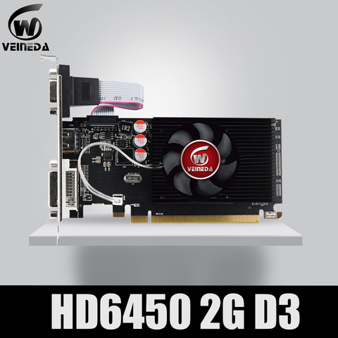 Tarjeta gráfica Original GPU Veineda HD6450, 2GB, DDR3, PCI Express, para juegos ATI Radeon ► Foto 1/5