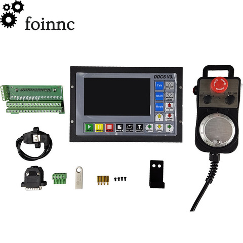 Kit de enrutador de control numérico computerizado DDCSV3.1, 3/4 ejes, 500KHz, controlador CNC sin conexión de código G + parada de emergencia de 4 ejes, volante electrónico MPG ► Foto 1/6