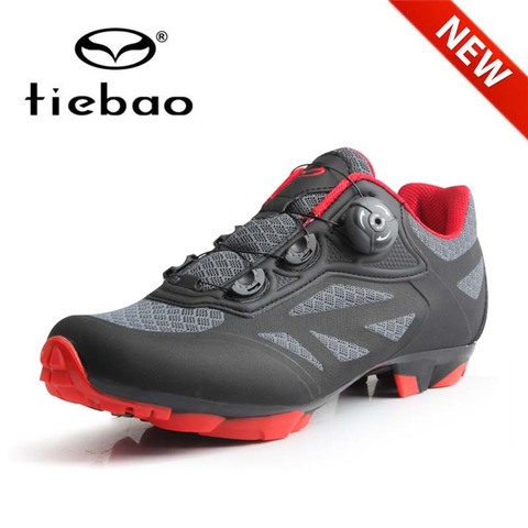 Zapatillas de Ciclismo NewTIEBAO para hombre, transpirables, autoblocantes, zapatos para bicicleta de montaña, Zapatillas para Ciclismo Mtb ► Foto 1/6