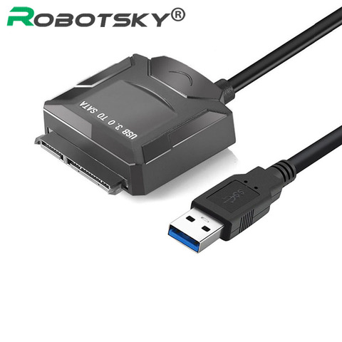 Adaptador de corriente USB 3,0 a adaptador de corriente SATA, para HDD de 3,5 pulgadas, 2,5 pulgadas, SSD, 12V, 2A, AC, DC ► Foto 1/6